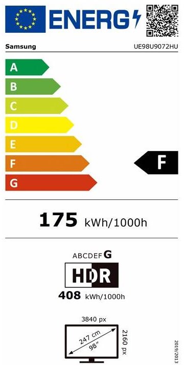 98" SAMSUNG UE98U9072H (2026)