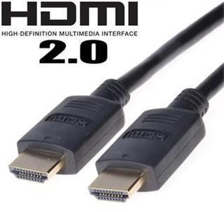 HDMI 2.0 High Speed + Ethernet kabel, zlacené konektory, 10m