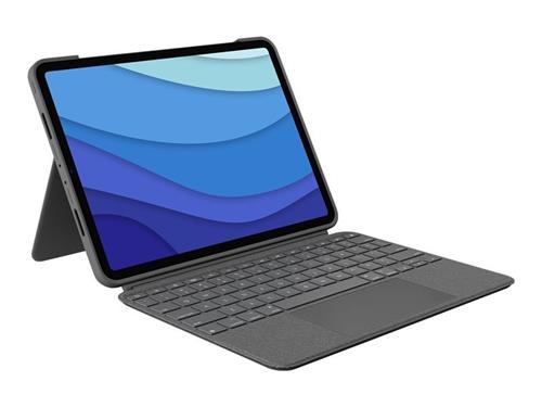 Logitech Combo Touch pro iPad Pro 11" (1., 2., 3.. gen), šedá - US INTL