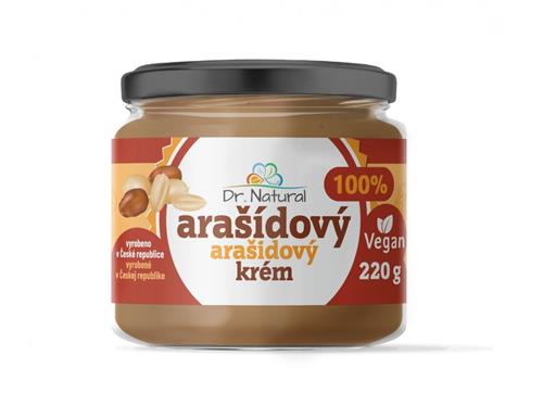Dr.Natural 100% Arašídový krém jemný, 220 g 