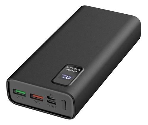 Platinet Power Bank PMPB20WQC727B 20000mAh PD3.0 QC3.0 display černá
