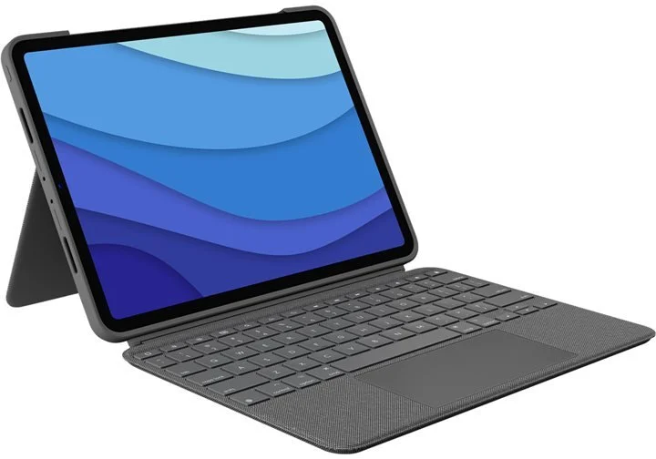 Logitech Combo Touch pro iPad Pro 11" (1., 2., 3.. gen), šedá - US INTL
