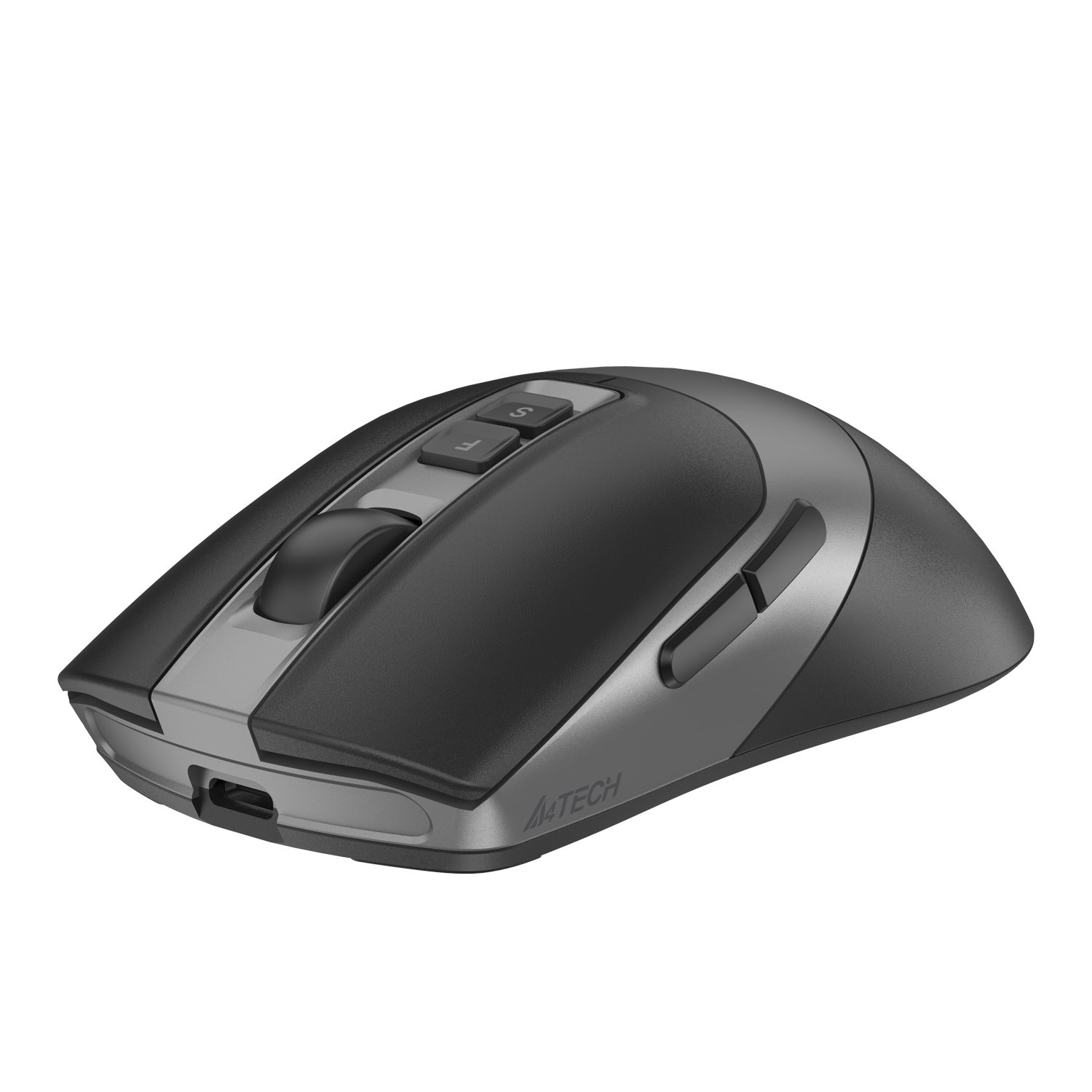 A4tech FB50C PLus FStyler, bezdrôtová kancelárska myš, BT+2,4 GHz, čierna