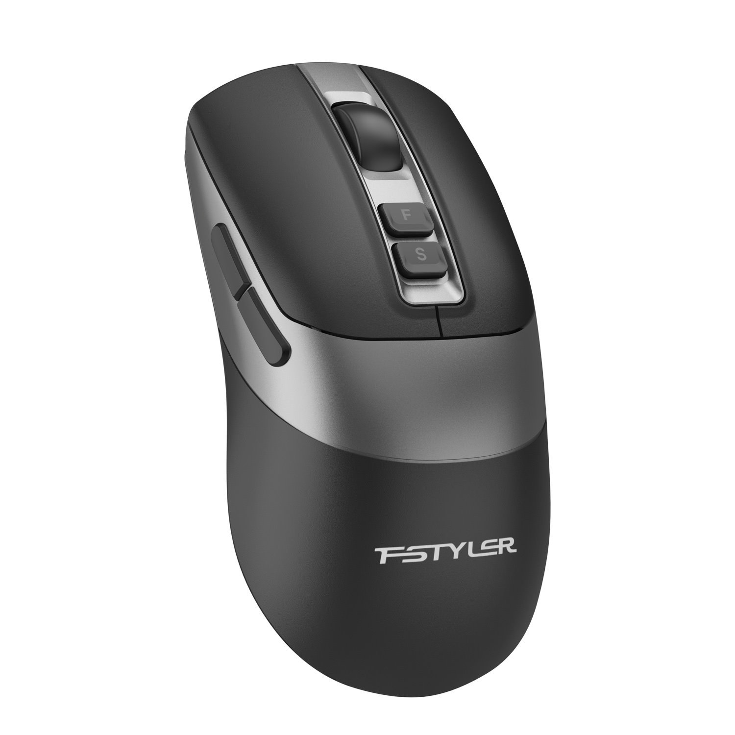 A4tech FB50C PLus FStyler, bezdrôtová kancelárska myš, BT+2,4 GHz, čierna