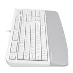 A4tech FK20 FStyler, multimediálna kancelárska klávesnica, CZ/US, USB, biela