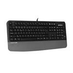 A4tech FK20 FStyler, multimediálna kancelárska klávesnica, CZ/US, USB, sivá