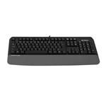 A4tech FK20 FStyler, multimediální kancelářská klávesnice, CZ/US, USB, šedá