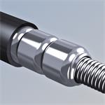 Abus 6615K/85/15 čierna SCMU Microflex / káblový zámok