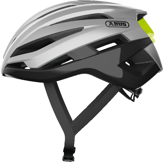 Abus StormChaser gleam silver vel.M (52-58)