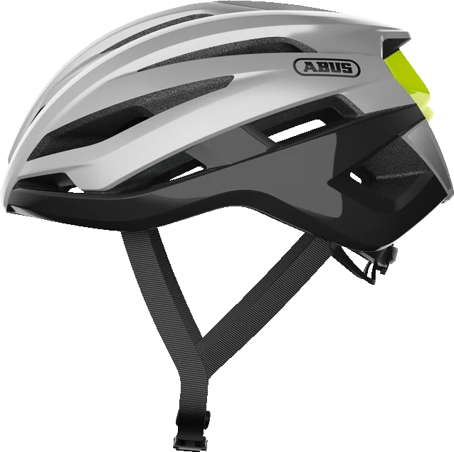 Abus StormChaser lesklá strieborná veľkosť S (51-55)