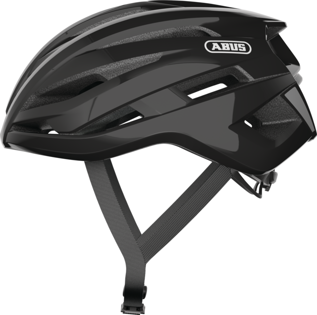 Abus StormChaser shiny black vel.L (59-61)