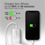 ACAGON ACU-PQ20W ACU-PQ20W AC adaptér 20 W, 2x port (USB-A + USB-C), PD3.0/PPS/QC4+/AFC/Apple, biely