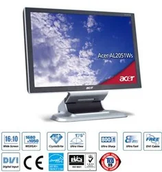 ACER 20''LCD WIDE AL2051WB 1680×1050,1000:1,300cd/m2,3MS,ACB,DVI,Repro