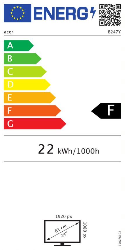 Acer B247Ybmiprzx 23,8" (UM.QB7EE.004)