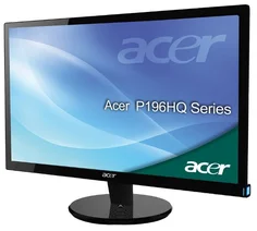 ACER P196HQVbd 19" LCD 1366×768, 5000:1,200cd/m2, 5ms, DVI, Black