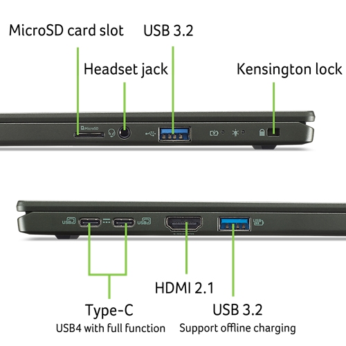 Acer Swift Edge 16 Olivine Black (SFE16-44-R330) (NX.KTDEC.002)