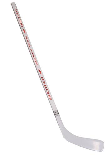 ACRA A3377-P Hokejka plastová s dýhou 147cm - pravá - bílá