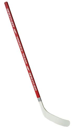 ACRA A3377-P Hokejka plastová s dýhou 147cm - pravá - červená