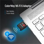 Adaptér ColorWay Wi-Fi 6 USB