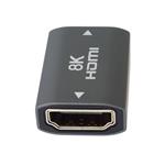 Adaptér PremiumCord 8K konektor HDMI A - HDMI A, žena/samec, kov