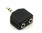Adaptér PremiumCord stereo jack 3,5 - 2x3,5 M/F