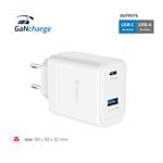 Adaptér Swissten Smart IC s 2× USB 3A + kábel USB-C, čierny  