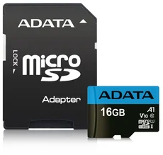 ADATA Premier microSDHC 16GB UHS-I Class10 A1 85/10MB/s + SD adaptér AUSDH16GUICL10A1-RA1 - Paměťové karty