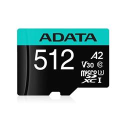 ADATA Premier Pro microSDXC 512GB Class 10 UHS-I U3 100/80MB/s + SD adaptér