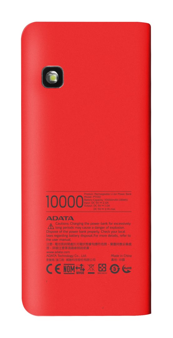 ADATA PT100 červená/oranžová