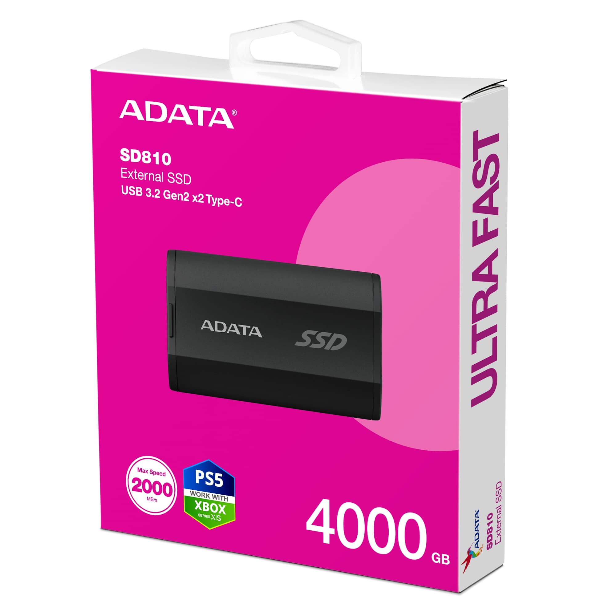 ADATA SD810 4TB SSD čierny