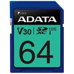 ADATA SDXC karta 64GB Premier Pro UHS-I U3 Class10 V30S 95/60MB/s