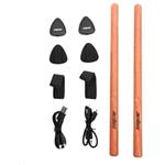 AeroBand Smart Bubnovací Paličky PocketDrum 2 KIT + senzor na nohu barva dřevo
