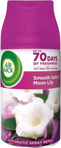 Air Wick Aut.Spray náplň Jemný satén a Měsíční lilie 250ml