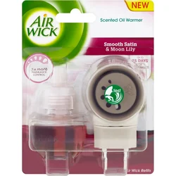 Air Wick Electric komplet Jemný satén a měsíční lilie 19ml