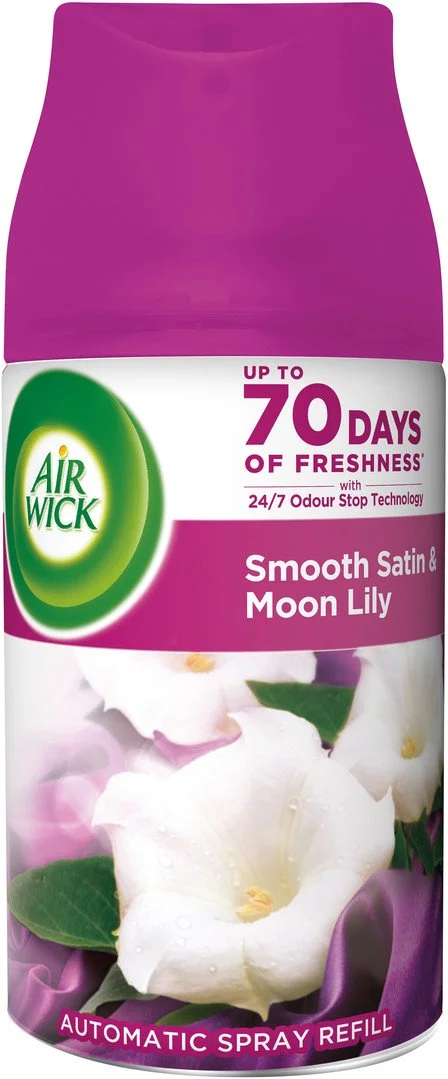 Air Wick náplň do spreja do auta Soft Satin a Moon Lily 250 ml