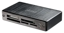 AKASA čítačka AK-CR-06BK/ USB3.0/ 6 slotov/ čierna - hliník