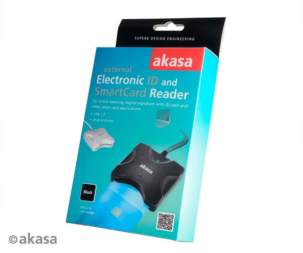 AKASA Čítačka čipových kariet AK-CR-03, čierna