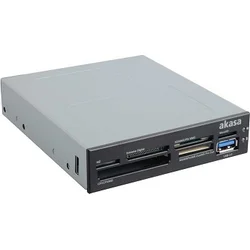 AKASA čtečka AK-ICR-07U3, SDXC, USB3.0 port, interní, černá/bílá