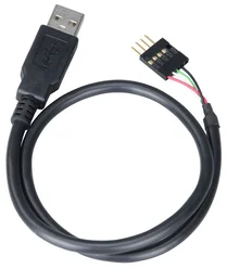 AKASA kabel externí USB na interní USB konektor EXUSBIE-40