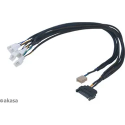 AKASA kabel FLEXA FP5S, pro připojení 5 PWM ventilátorů , 45cm