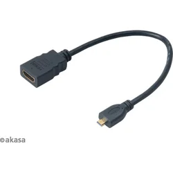 AKASA kabel HDMI na micro HDMI/ plná HD podpora/ 25cm