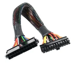 AKASA kábel predĺženie napájanie 24Pin(M) to 20+4Pin(F) 30cm AK-CB24-24-EXT