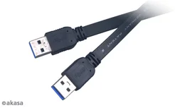AKASA kabel PROSLIM USB 3.0/ Type A na Type A/ 1,5m