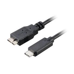 Akasa kabel USB-C na microUSB, 1m