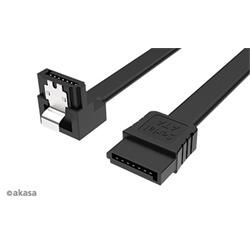 AKASA Proslim SATA kabel 90° - 50 cm