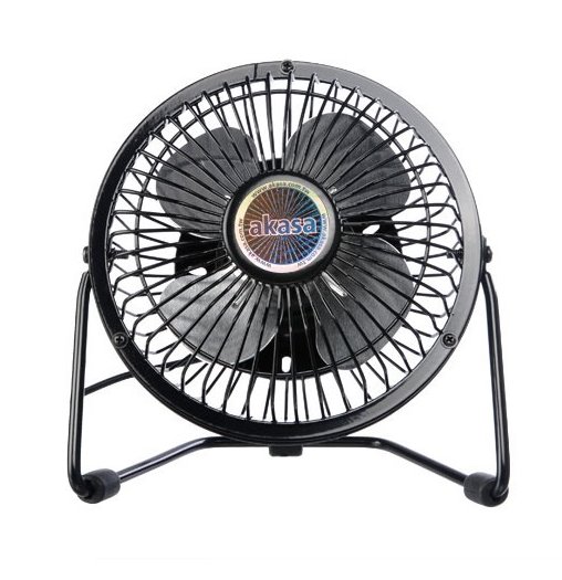 AKASA stolný ventilátor USB Mini fan 4", čierny AK-UFN01-BK