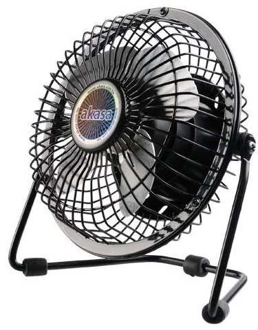 AKASA stolný ventilátor USB Mini fan 4", čierny AK-UFN01-BK
