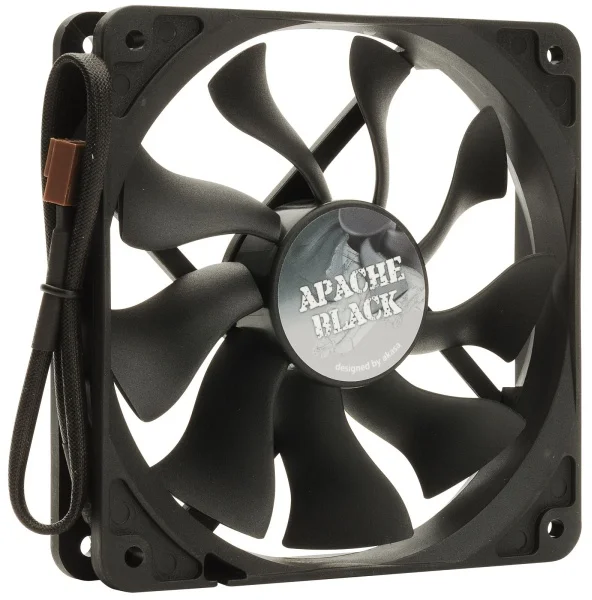 AKASA ventilátor APACHE AK-FN058 12cm, Hydro-dynamické ložisko, reg. PWM,čierny