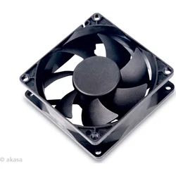 AKASA ventilátor DFS802512M 8cm, černý, tichý