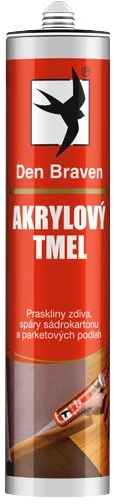 Akrylový tmel Den Braven, 280 ml, čierny